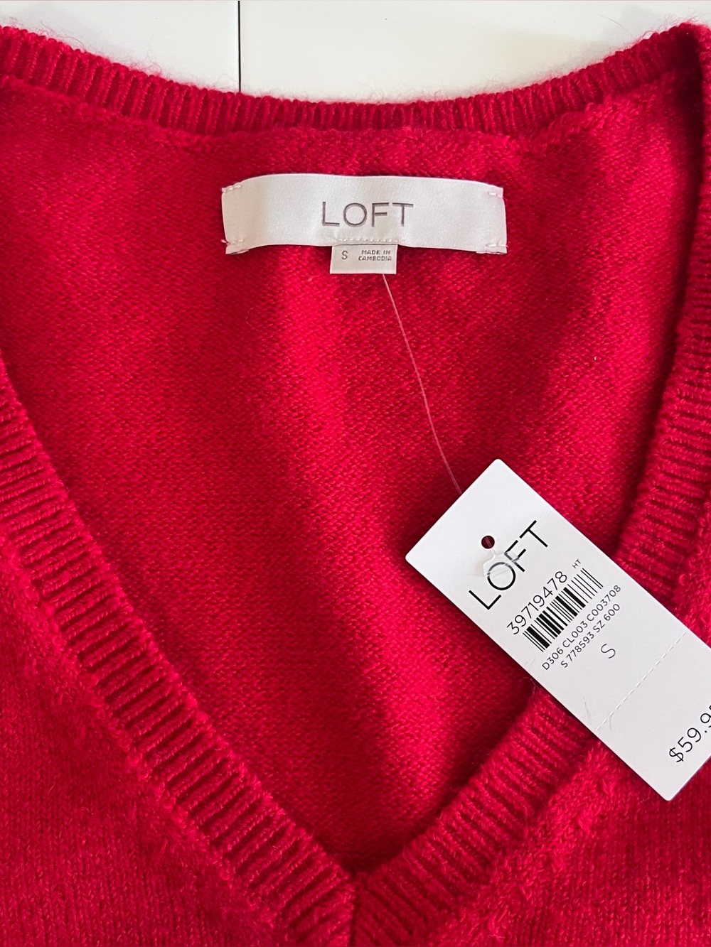 LOFT Red Sweater